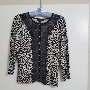 Retro Pinup style White House Black Market Sweater - size Medium